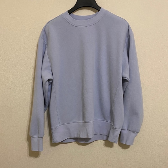 SKIMS Women's Pastel Blue Crew Neck Sweater - Picture 1 of 11